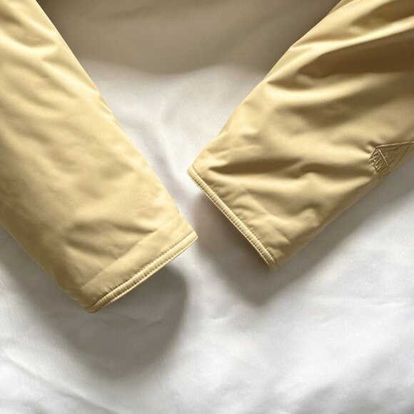 NWOT VALANGA BEIGE FUR TRIM HOODED SHORT WINTER COAT - 8 - Picture 10 of 12